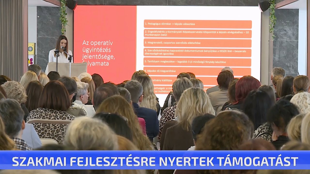 Szakmai fejlesztésre nyertek támogatást