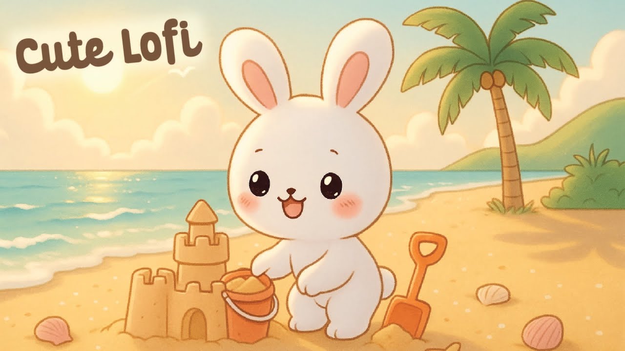 Cute Lofi ฺBunny 🐇💕4 Hour Happy Lofi Song 🎧 Bunny Lofi 🎀 cute & relaxing music ✨ [Lofi Hip Hop]
