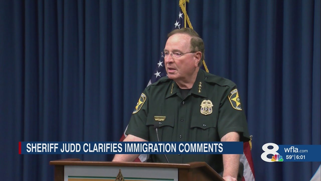 Шериф Грейди Джадд разъясняет комментарии, сделанные на заседании Государственного совета по обес...