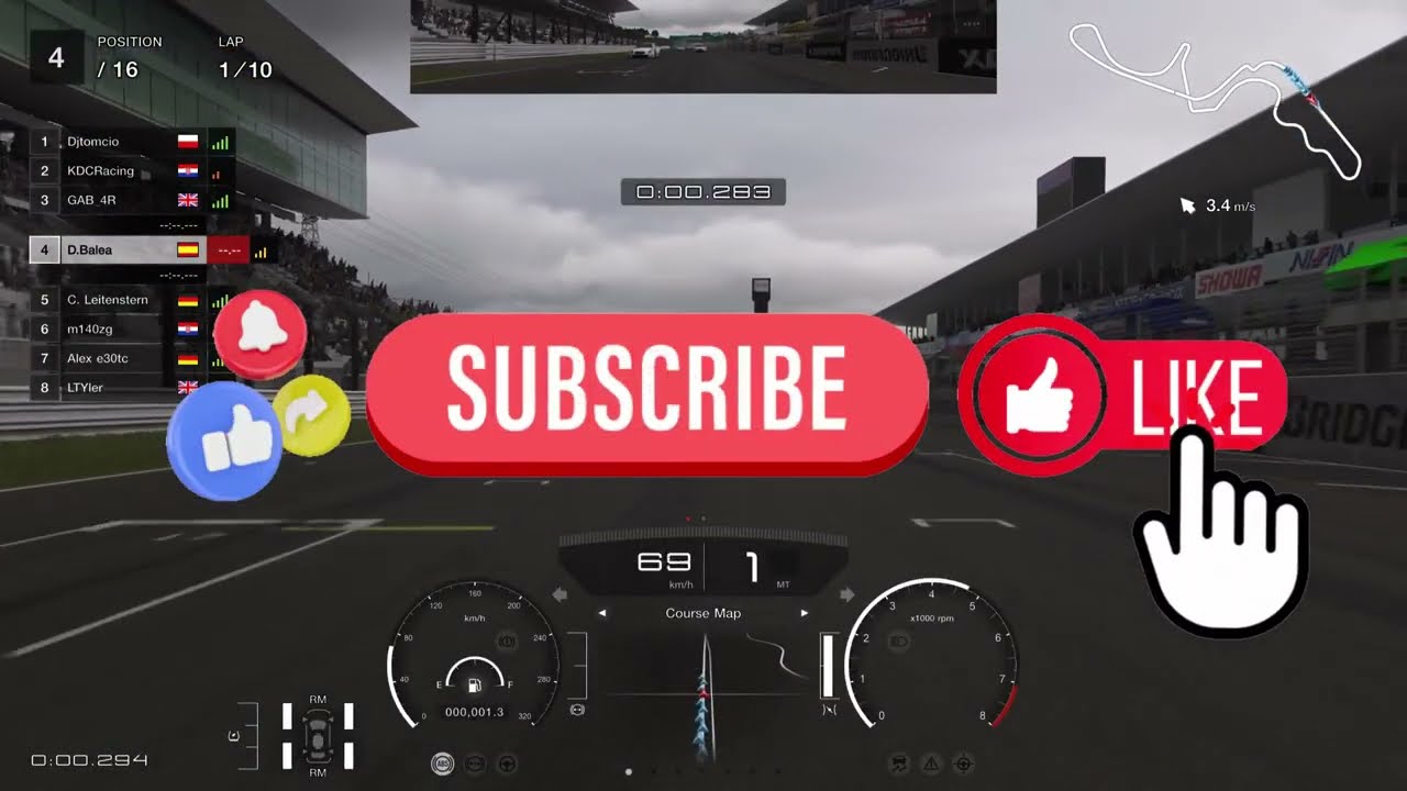 Gran Turismo® 7 Carreras diarias C Suzuka Final el lluvia