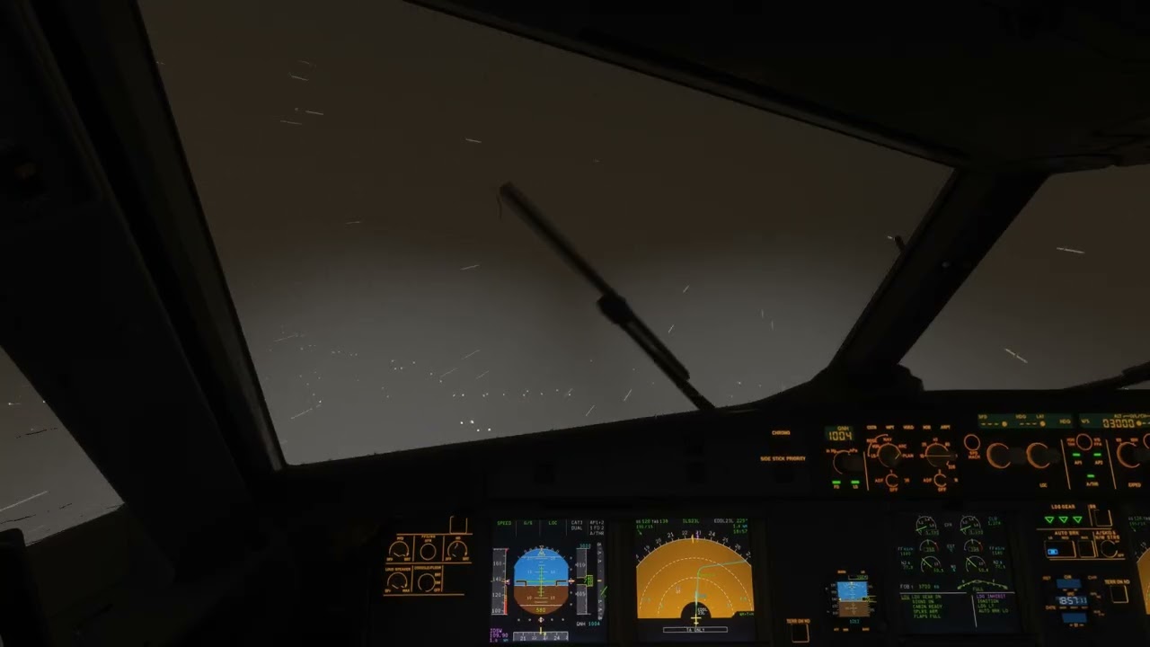 Royal Jordanian a320 AMM-DUS - take off and stormy landing... einfach pc abgestürzt :(((