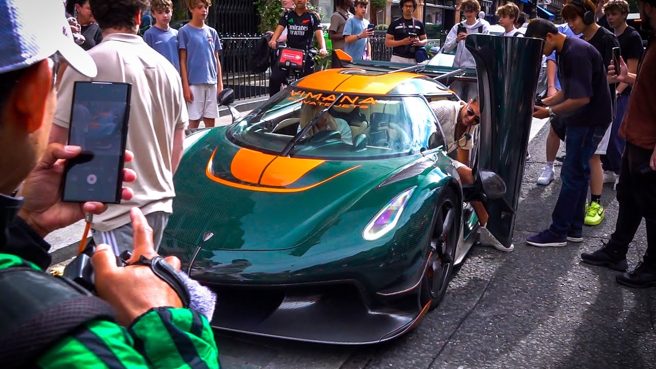 Billionaire driving his $4 Million Koenigsegg Jesko in London