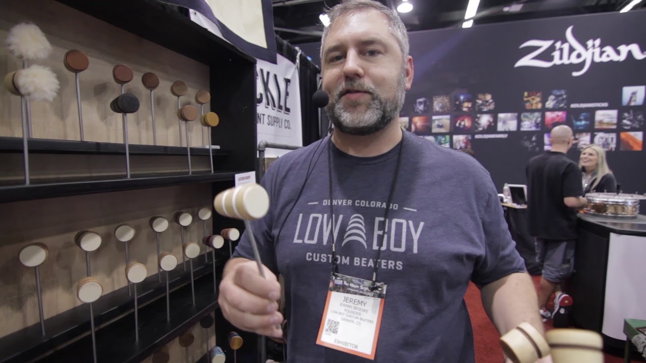 Low Boy Custom Beaters Showcases Full Wood Beater Line at Winter NAMM 2018