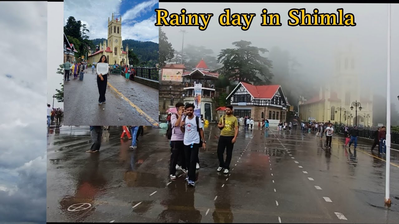 Shimla in HeavyRain | Mall Road Shimla | Shimla weather  Shimla  rainy season#dailyvlog #new#shimla