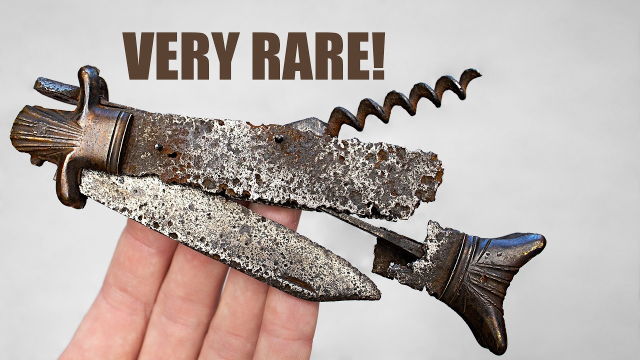 Very Rare French Pocket Knife from the 19th-Century Restoration