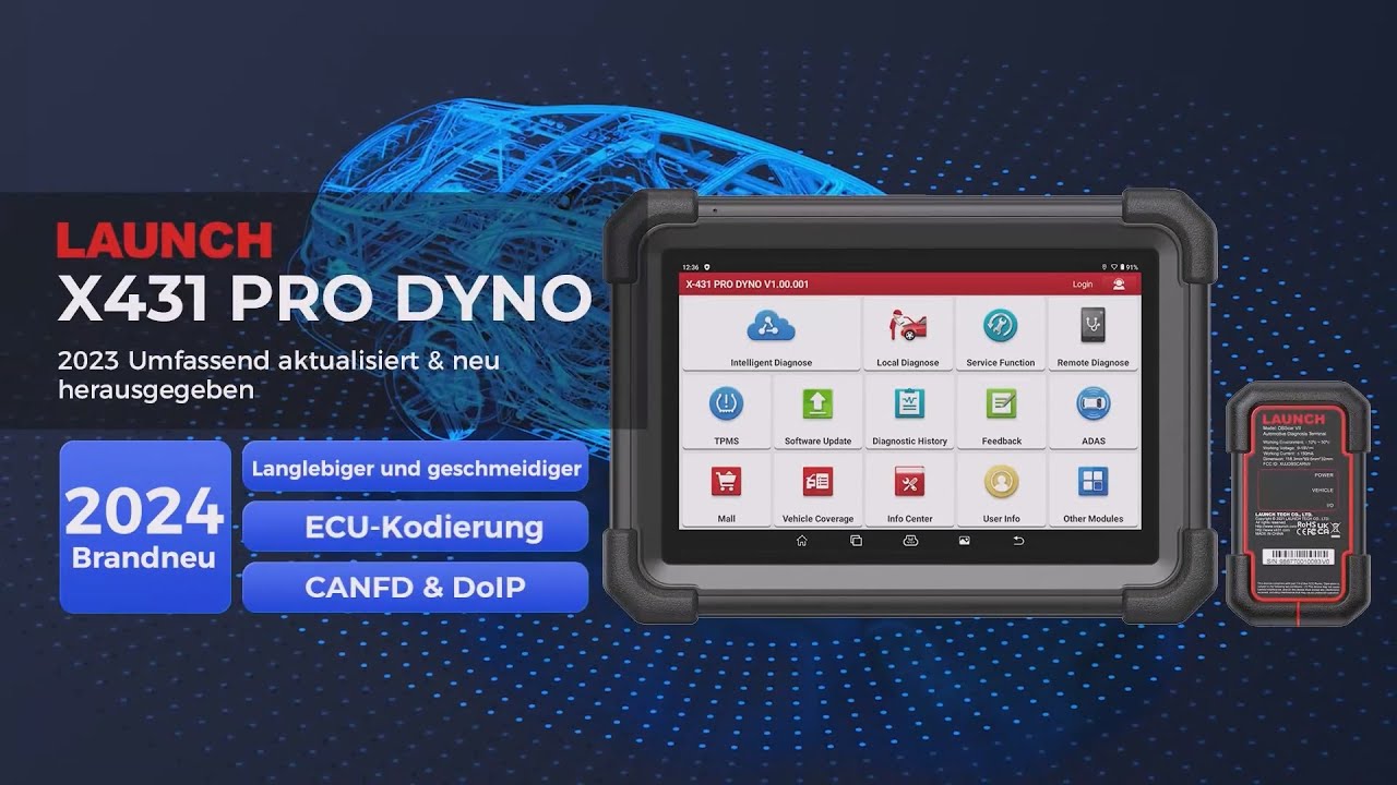 LAUNCH X431 PRO DYNO function introduction