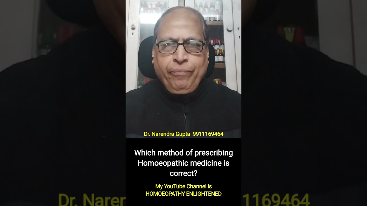 Which method of prescribing homoeopathic medicine is correct