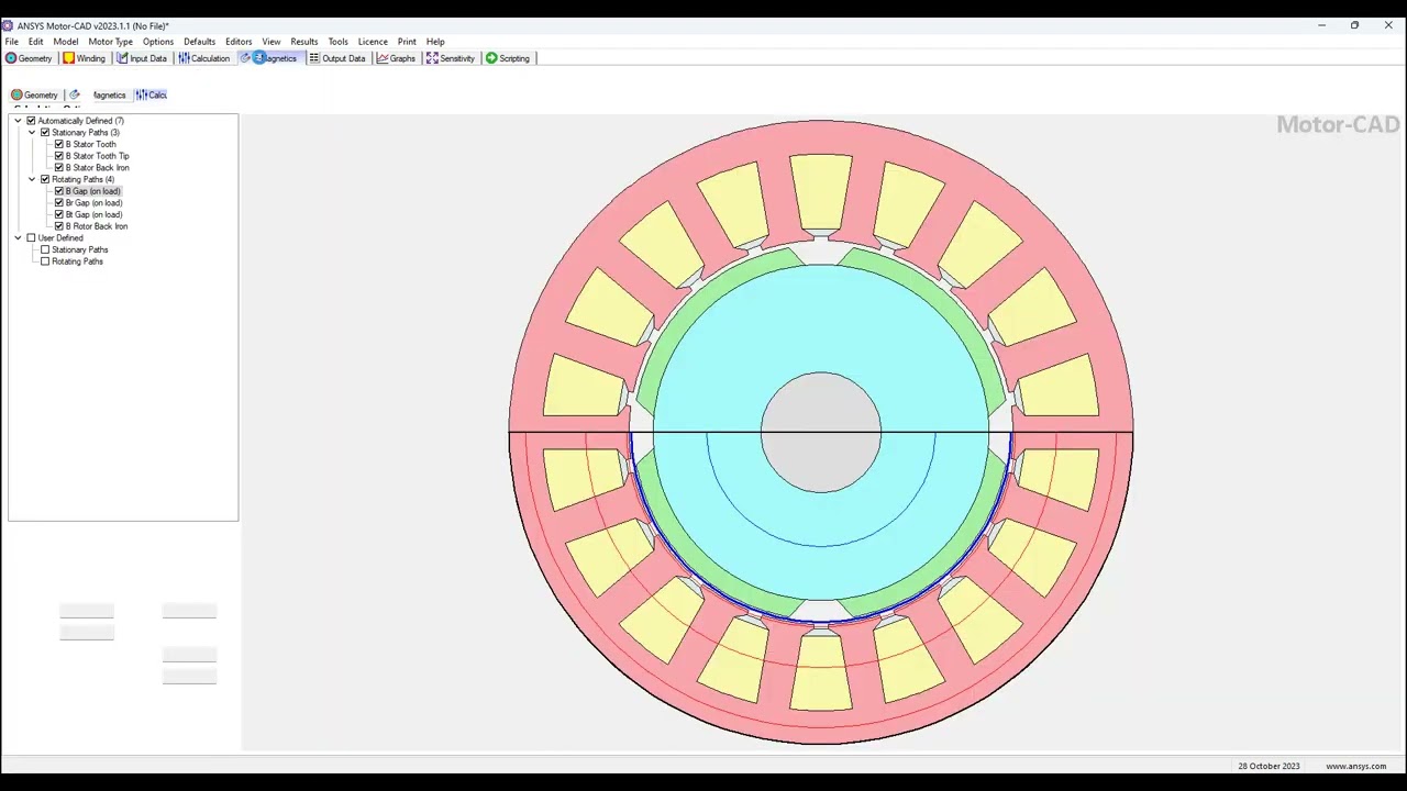 Ansys Automation of a Maxwell Motor Model using Motor-CAD Script: Part 1