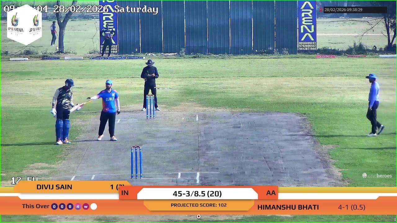 UP16 NOIDA INDIAN CRICKET CLUB  VS  ARIHANT ARCHERS 28TH FEB  2026 NOIDA || LIVE STREAM