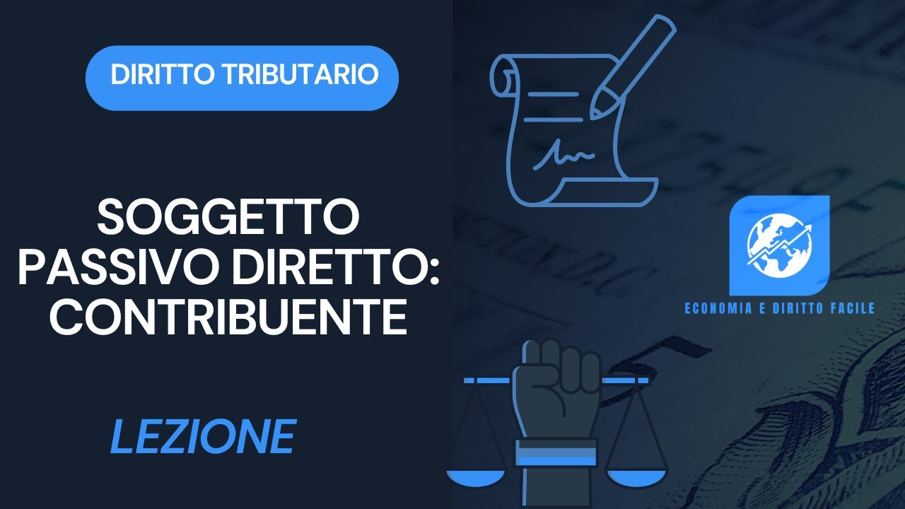 Diritto Tributario - Lezione #27 - Contribuente
