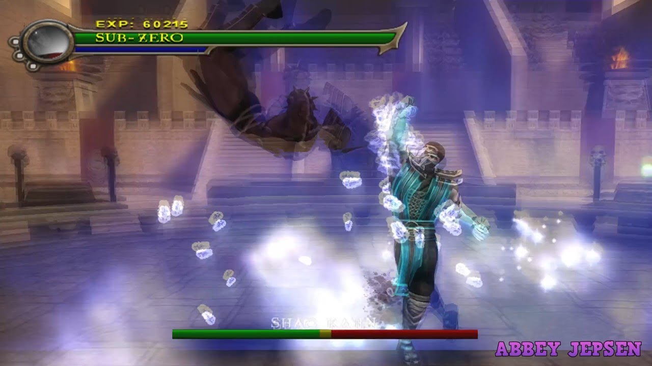 MKSM - Sub Zero vs Shang Tsung, Kintaro y Shao Kahn - (HARD) - NO DAMAGE - (PS2)