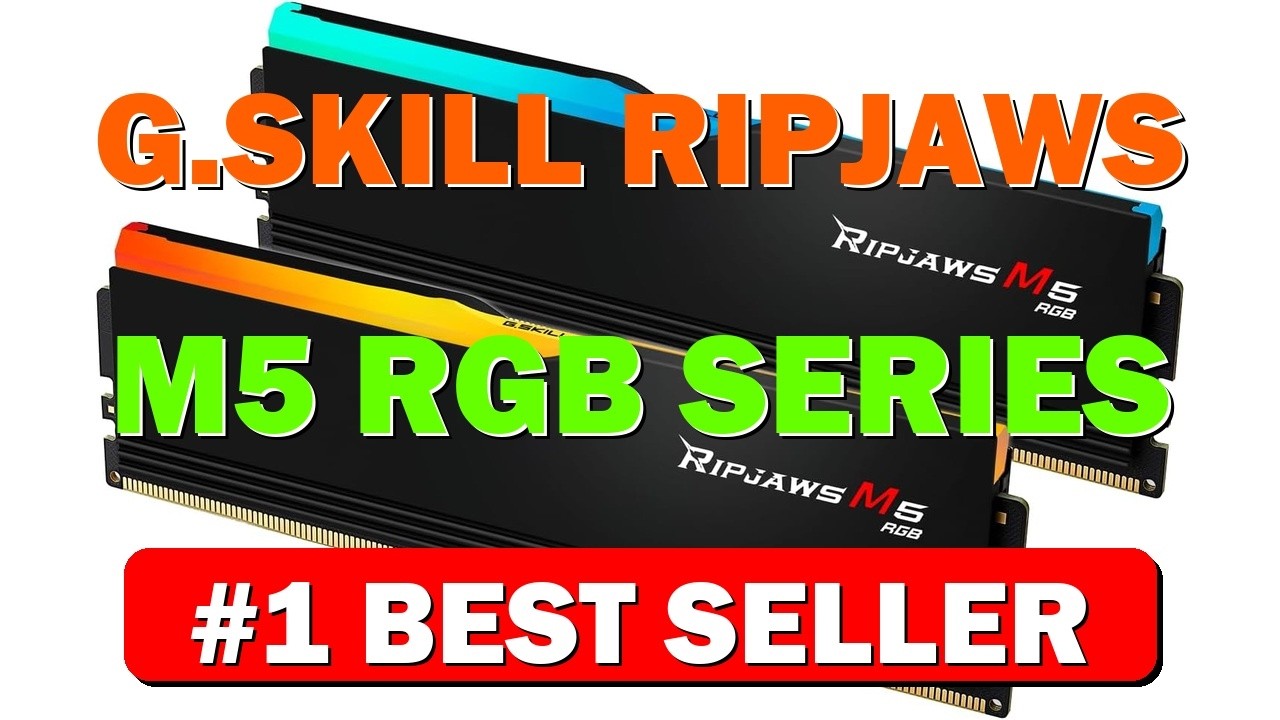 G.SKILL Ripjaws M5 RGB Series DDR5 RAM (Intel XMP 3.0) 96GB (2x48GB) - B0D4SGD2B7
