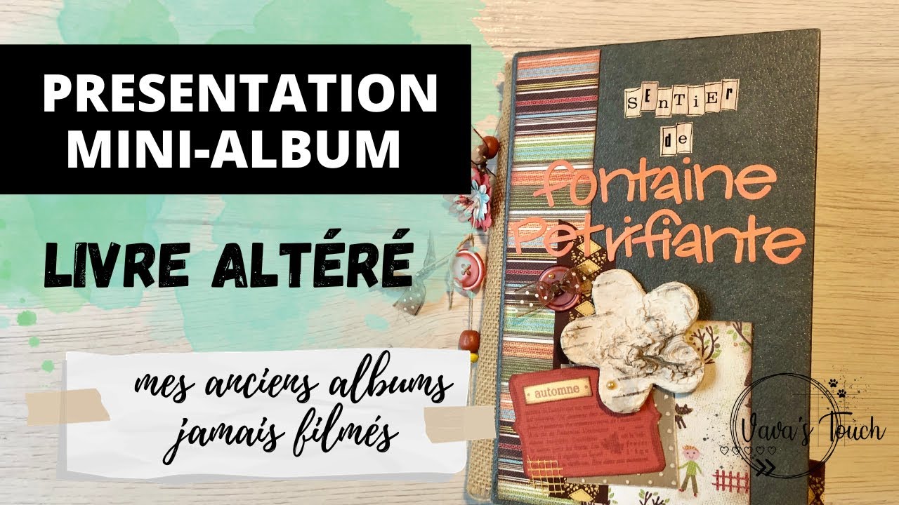 SCRAP | PRESENTATION MINI ALBUM avec un VIEUX LIVRE