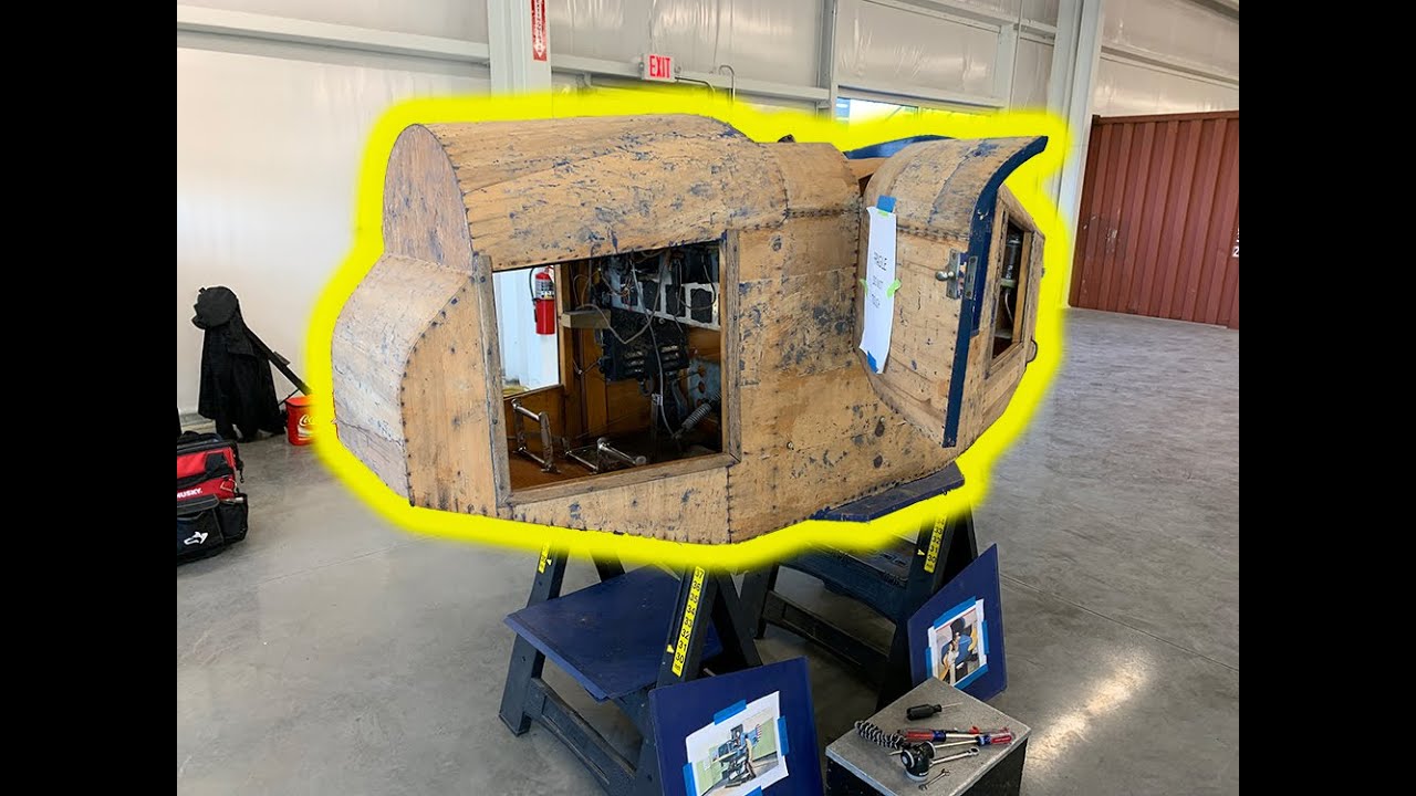 Restoring a 1940's Full Motion Flight Simulator: Design is mostly wood and uses air bellows