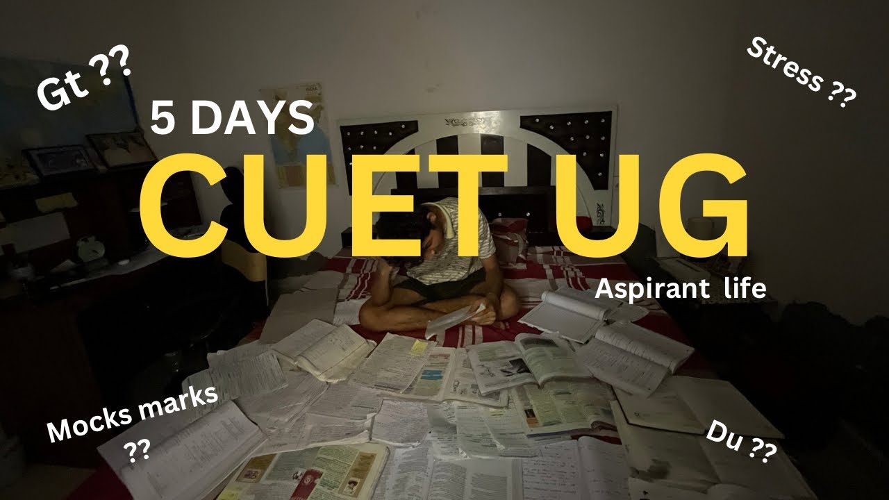A day in life of *CUET UG* aspirant !! 📚✨