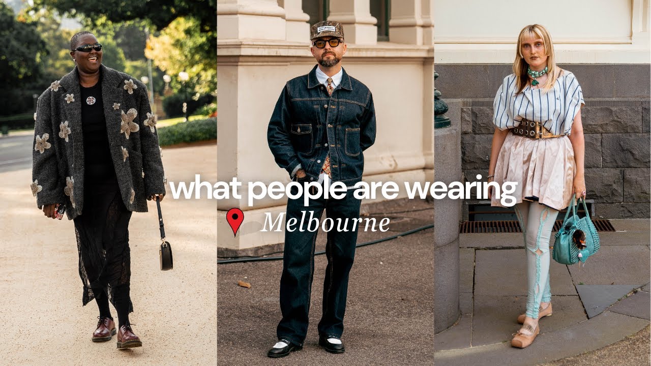 What are people wearing in Melbourne, Australia?