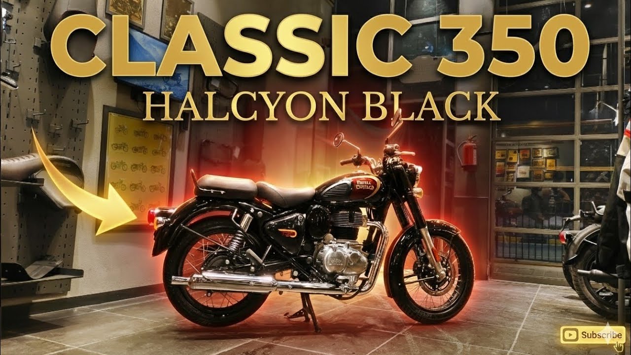 2026 Royal Enfield Classic 350 ⚡🔥 Halcyon Black: Full Review & Sound Test 🔊🔥