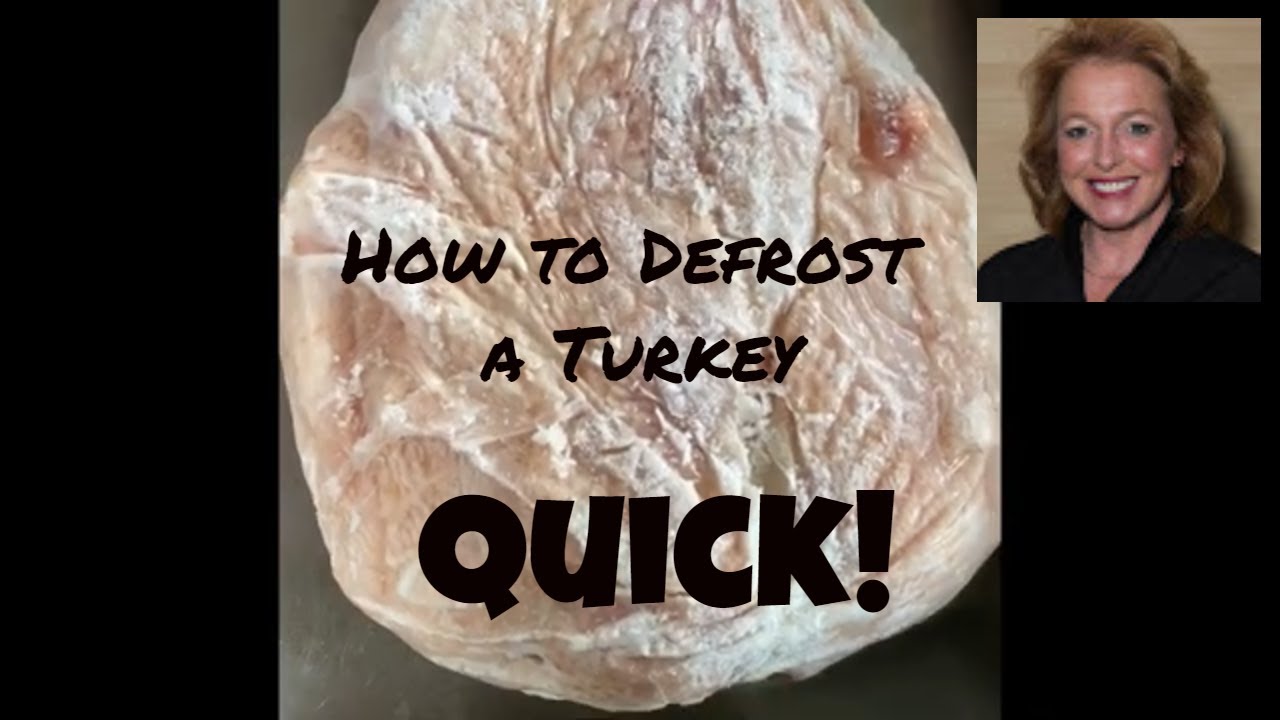 How to Defrost a Turkey Quickly and Safely - How to  Quickly Defrost a Frozen Turkey