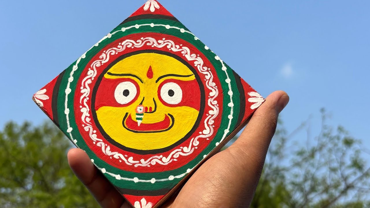 ପ୍ଲାଇବୋର୍ଡରେ ମା’ ସୁଭଦ୍ରାଙ୍କ ପଟ୍ଟଚିତ୍ର | Traditional Pattachitra Art of Maa Subhadra 🎨🙏​