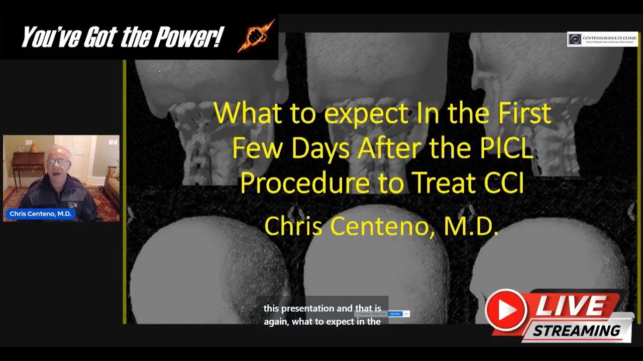 What to Expect the First Few Days after a PICL Procedure to Treat CCI