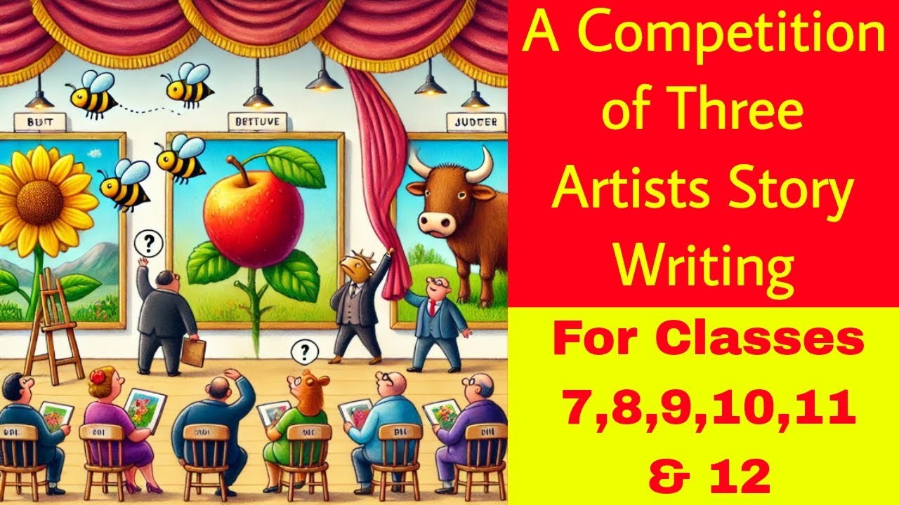 A Competition of Three Artists Story Writing | An Art Competition Story Writing