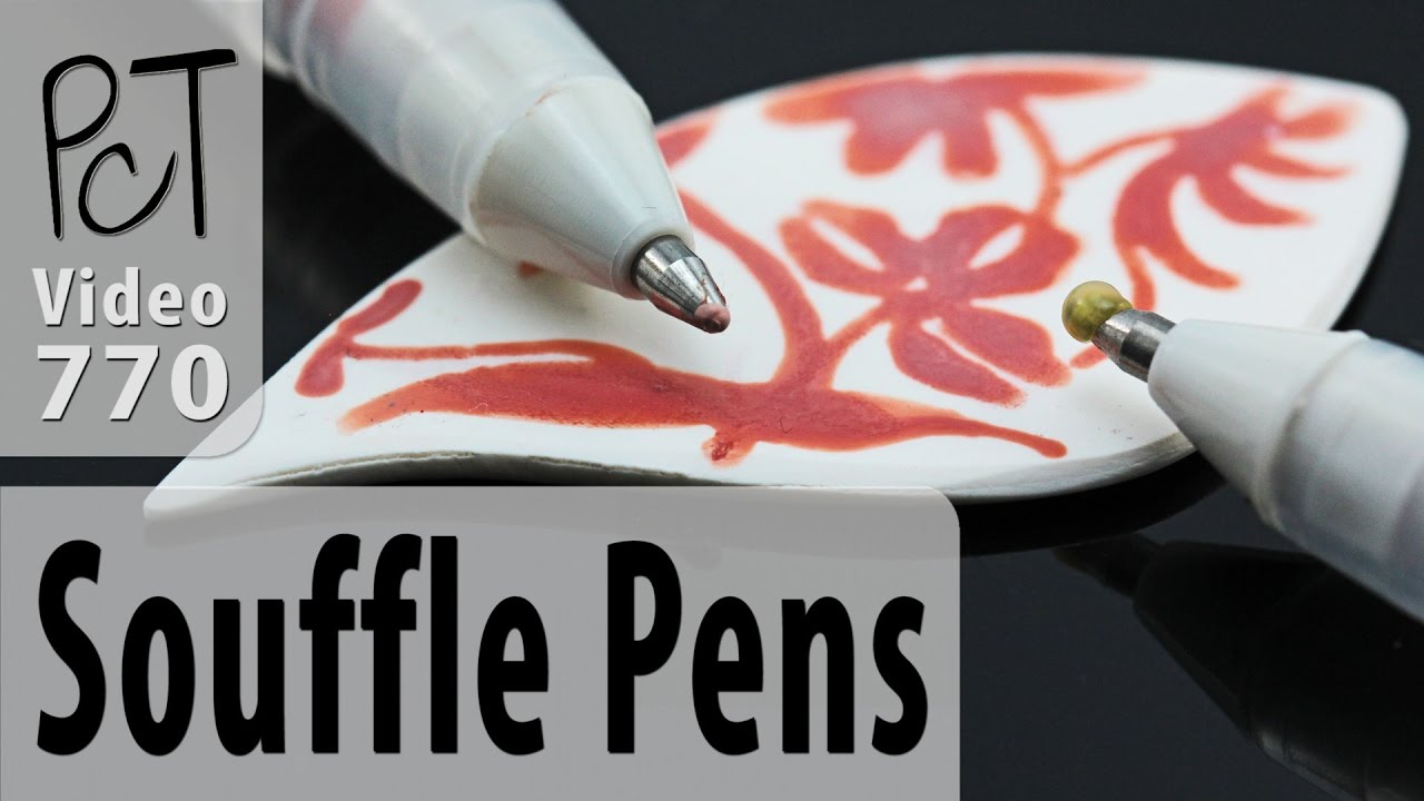 Testing Sakura Souffle Gel Pens on Premo Polymer Clay