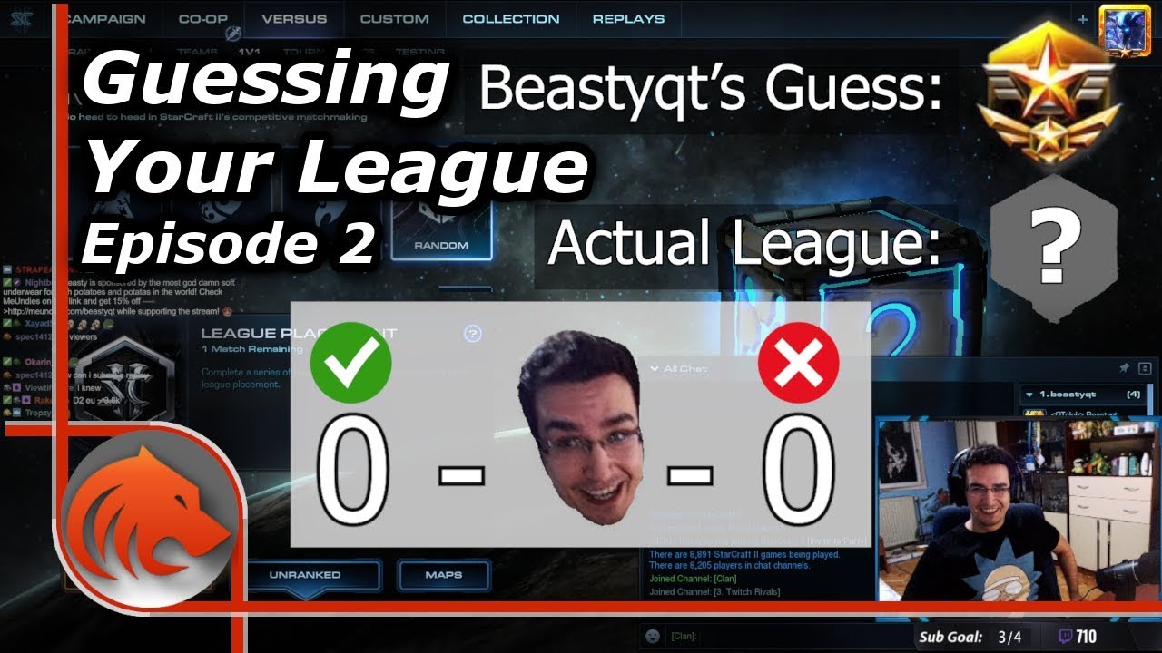 Beastyqt Guessing YOUR League From Replays! | Episode 2