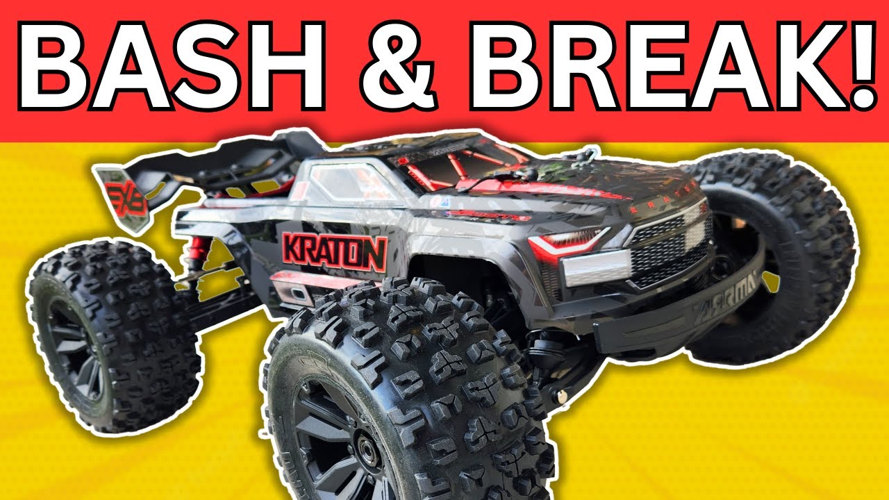 NEW Arrma Kraton EXB RTR First Bash & First BREAK! | Weak or Bad Luck?