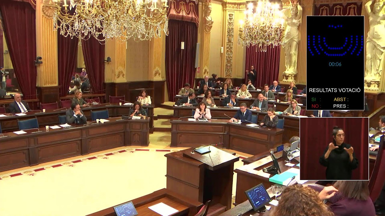 PLE DEL PARLAMENT de dia 16/12/2025 a les 09:00 hores