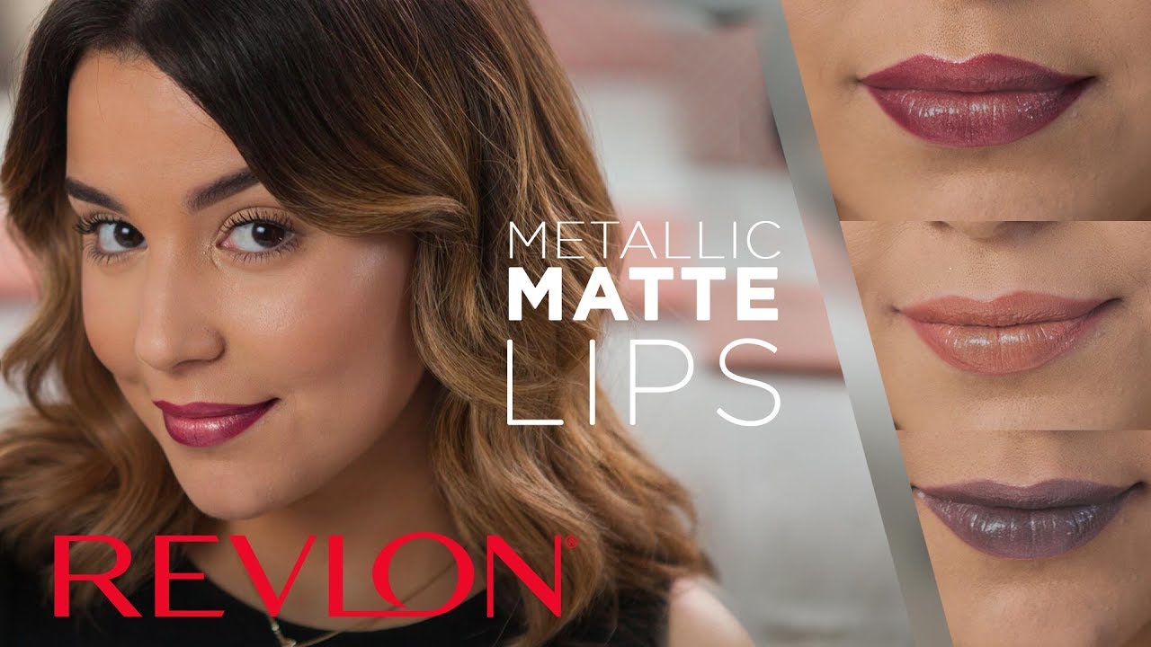 Metallic Lipstick in Earthy, Nude, and Silver with MakeupbyAmarie | Revlon