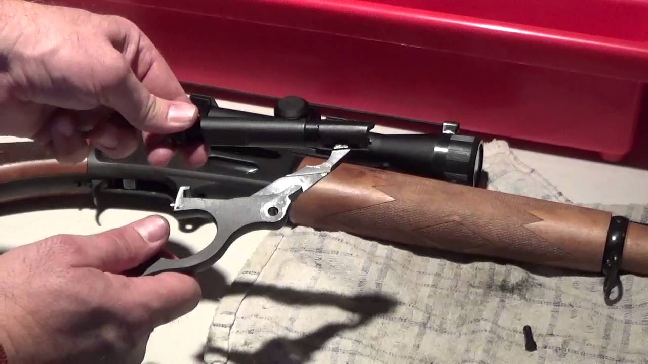 Removing The Bolt On A Marlin Lever Action Rifle