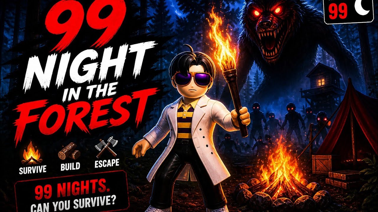 99 night in the forest survive Roblox 