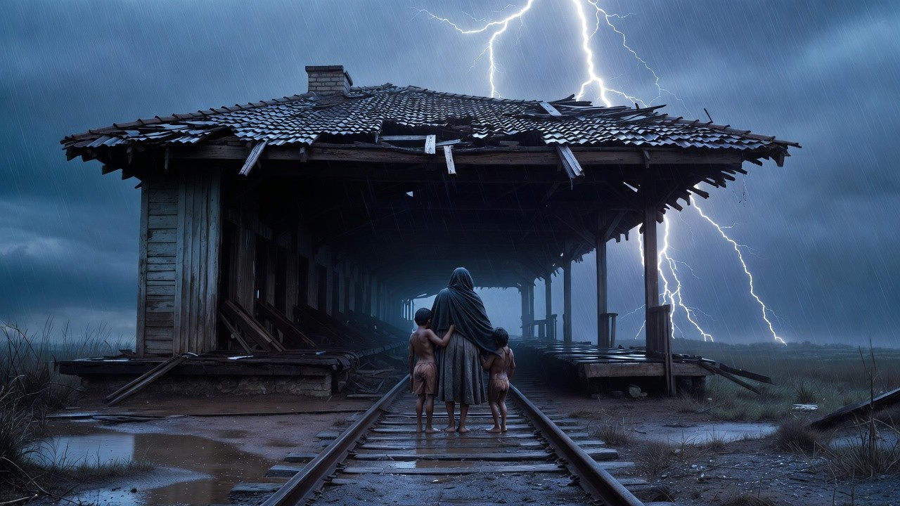 La viuda fue expulsada por la tormenta… pero nadie imaginaba lo que ocultaba