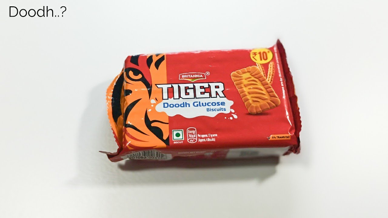 Britannia Tiger Doodh Glucose biscuits first time review #food #foodie