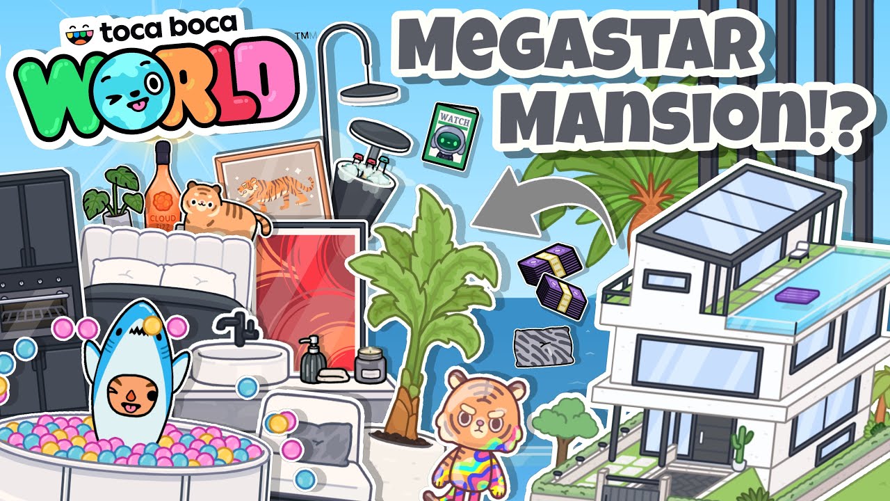 Обзор Megastar Mansion!? 🌟| Новое обновление для мира Toca Boca! (УЖЕ ДОСТУПНО!)