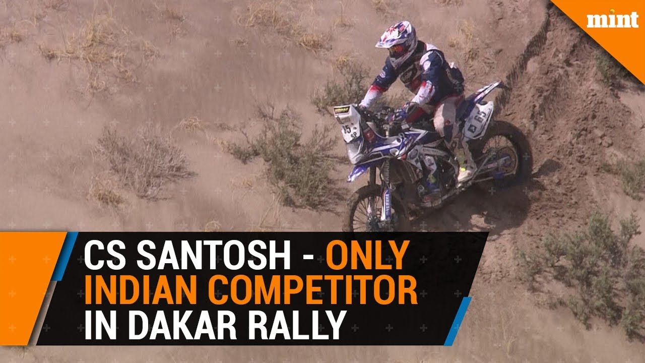 CS Santosh, the only indian to successfully complete the Dakar Rally