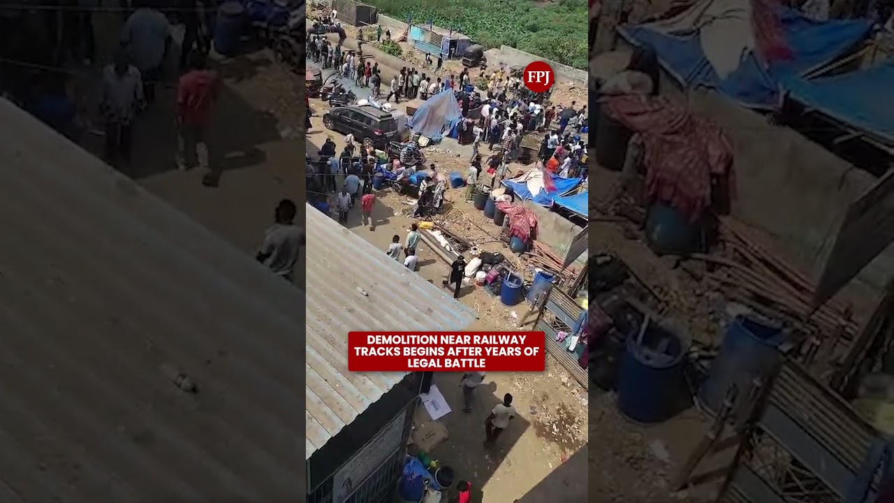 Западная железная дорога Мумбаи начала масштабную кампанию по сносу незаконных построек в районе ...