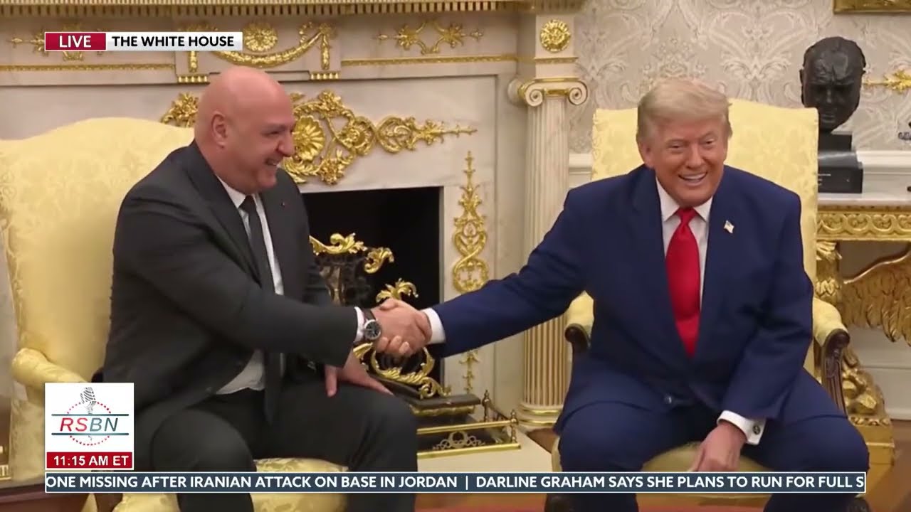 FULL EVENT: President Trump Holds Key Bilateral Meeting with Lebanon's President - 07/21/26