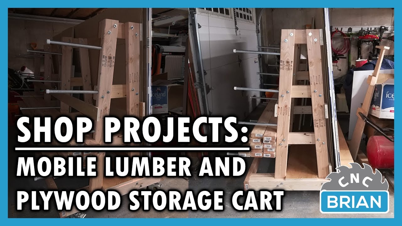Shop Projects: Mobile Lumber and Plywood Storage Cart