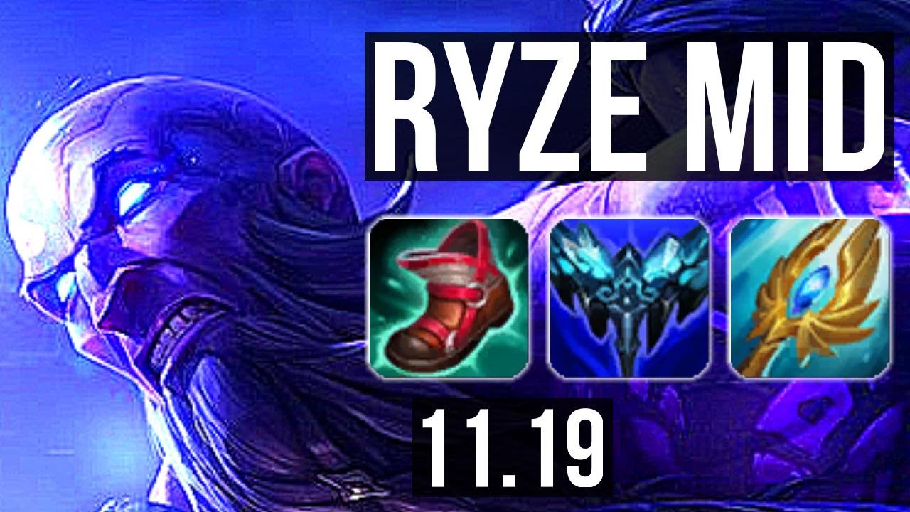 RYZE vs EKKO (MID) | 2.1M mastery, 7/1/5, 600+ games | NA Master | v11.19