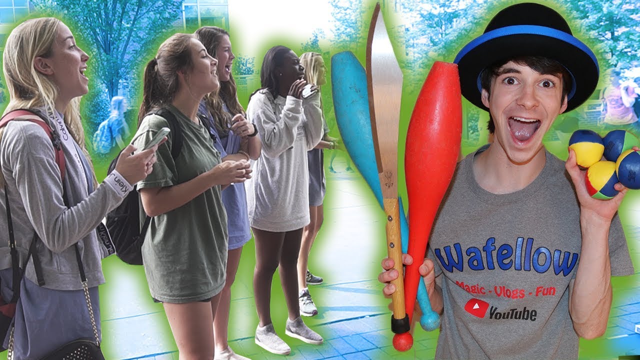 Funny Reactions by Strangers - Will Juggle For Hugs!