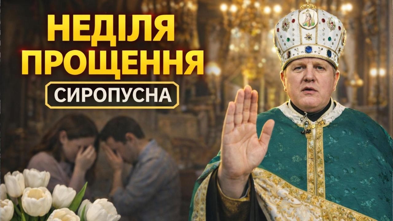 Сильна проповідь Неділя прощення сиропусна - о.Василь Дубецький