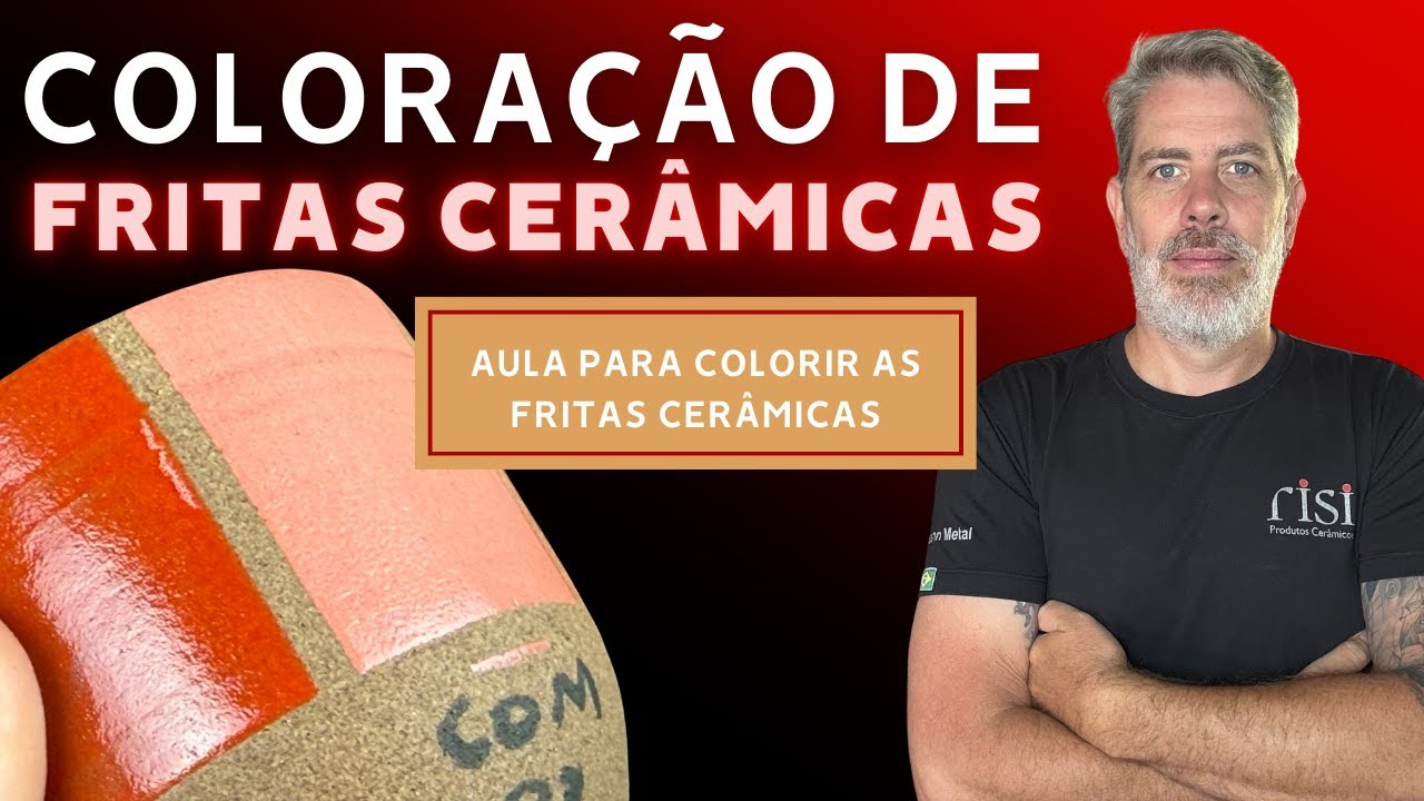 Como preparar e colorir as fritas cerâmicas transparentes e brancas corretamente.
