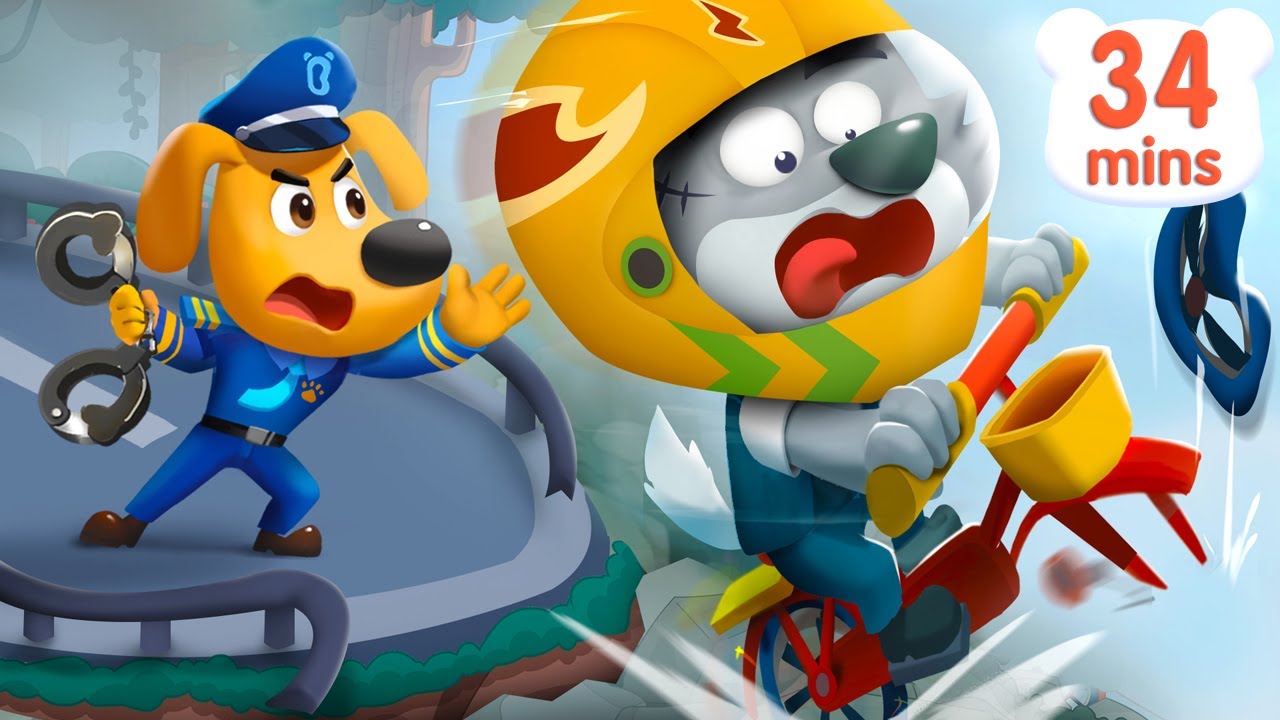 Don't Go out on a Foggy Day | Police Cartoon | Kids Cartoon | Sheriff Labrador | BabyBus