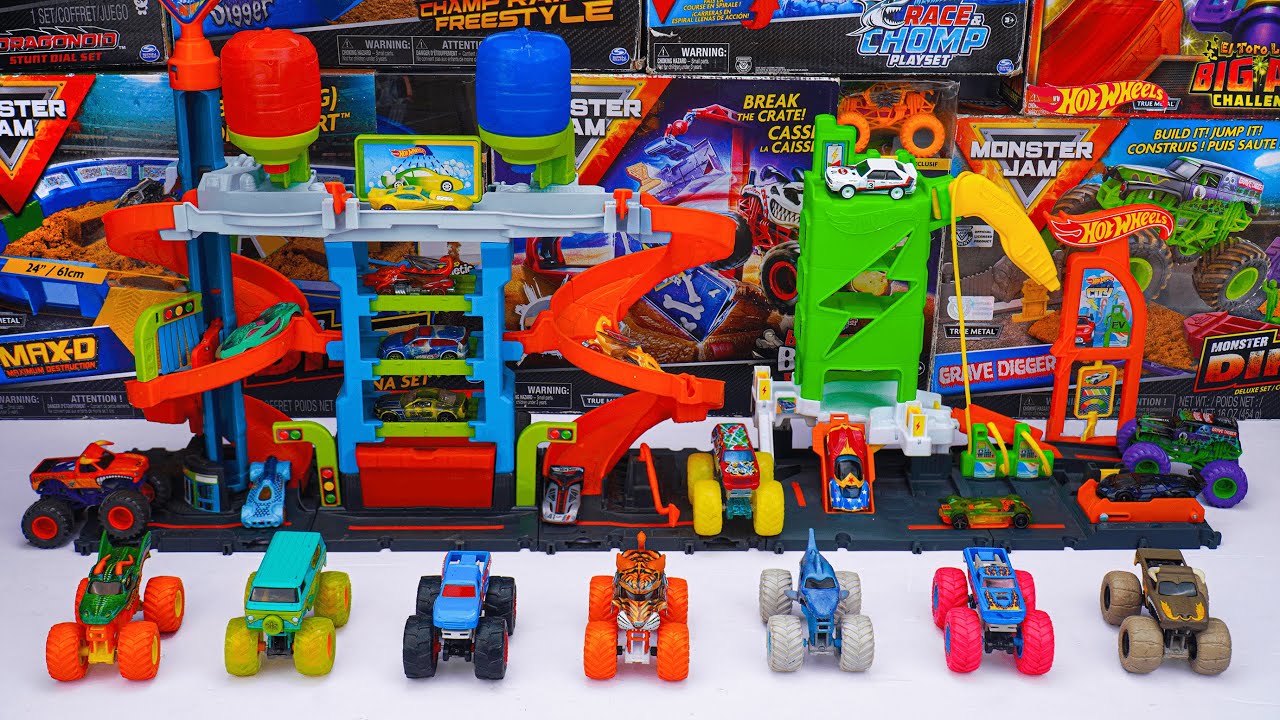 Monster Jam Collection Unboxing Review 🔥 Monster Jam Champ Ramp Freestyle