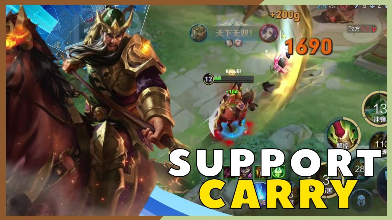 Support Guan Yu Is Insane | Honor of Kings