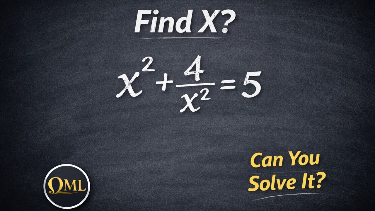 Solve X² + 4/X² = 5 | Math Olympiad Problem