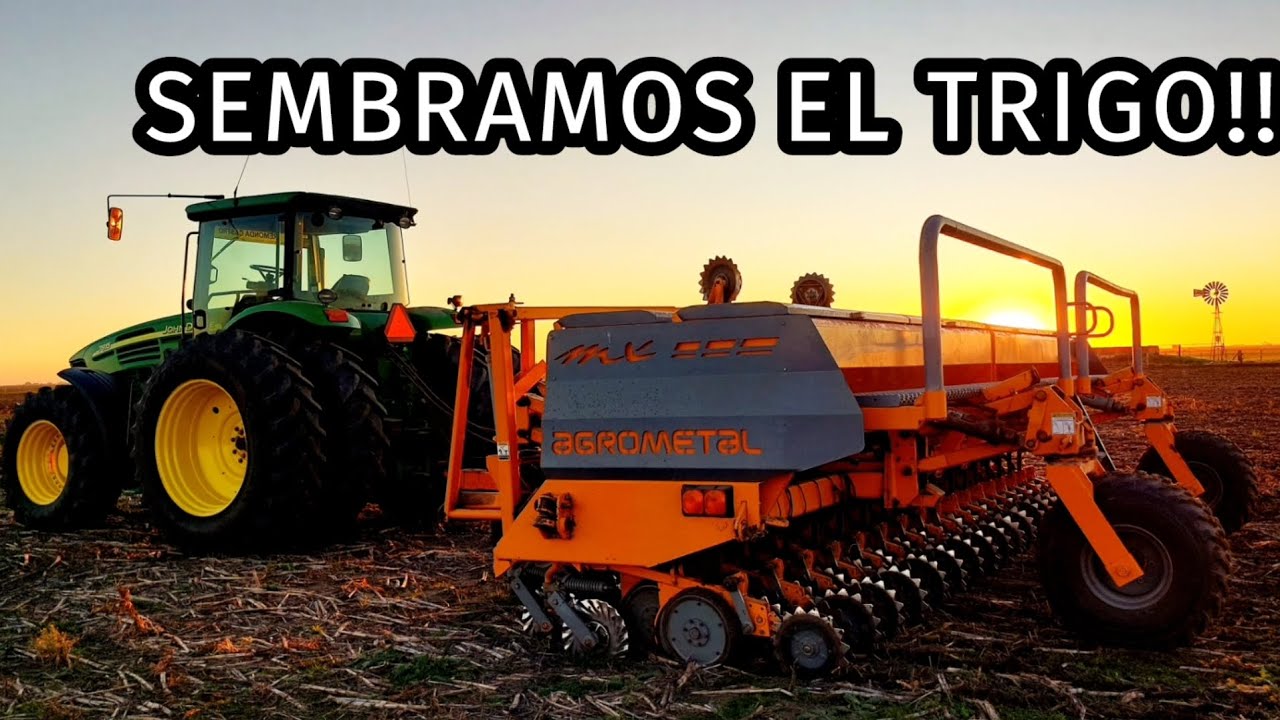 SIEMBRA de TRIGO!!!! PRESENTANDO la AGROMETAL MX!!!! - Braian Burgos
