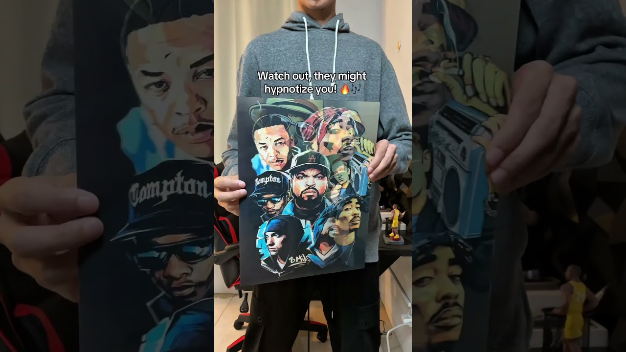 3D lenticular Hip Hop poster