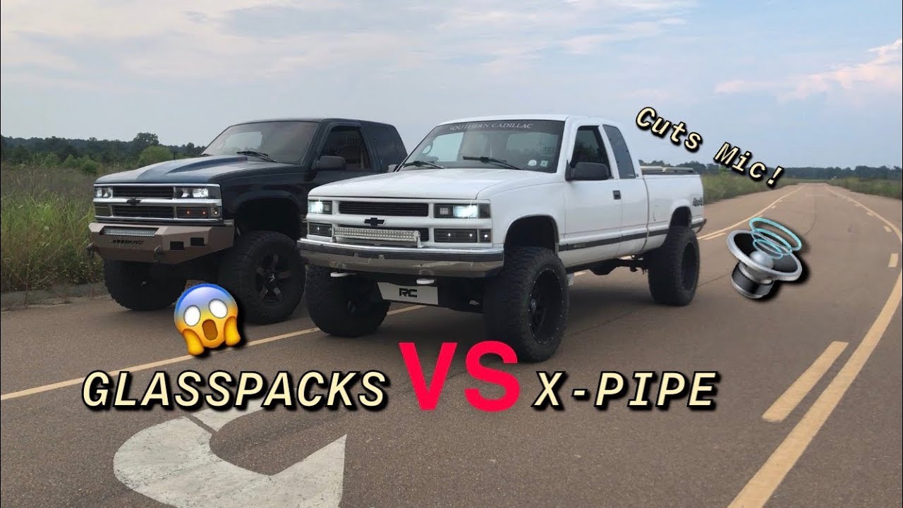 X-Pipe против Glasspacks!! Выхлопная система Chevrolet 5.7L 88-98 годов